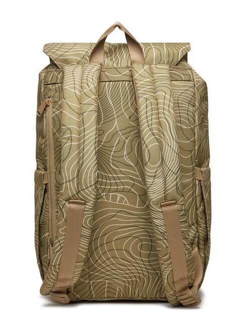 RETREAT Rucksack Twill-Topographie - Rucks&auml;cke f&uuml;r Schule &amp; Freizeit