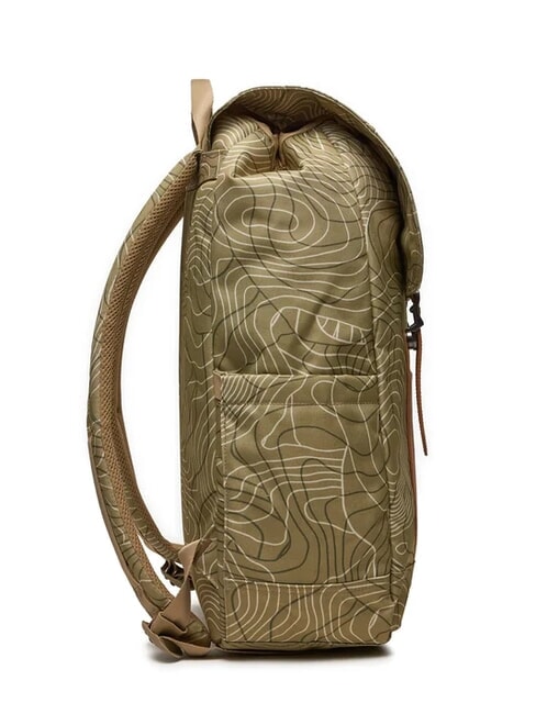 RETREAT Rucksack Twill-Topographie - Rucks&auml;cke f&uuml;r Schule &amp; Freizeit