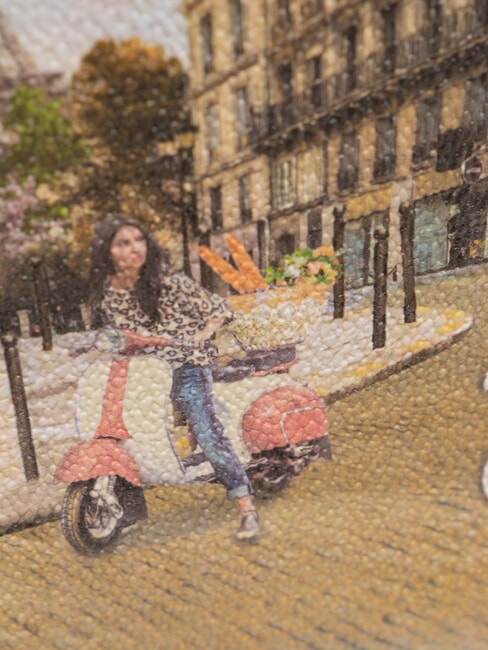 YESBAG Umh&auml;ngetasche mit Print Schleier Paris - Damentaschen