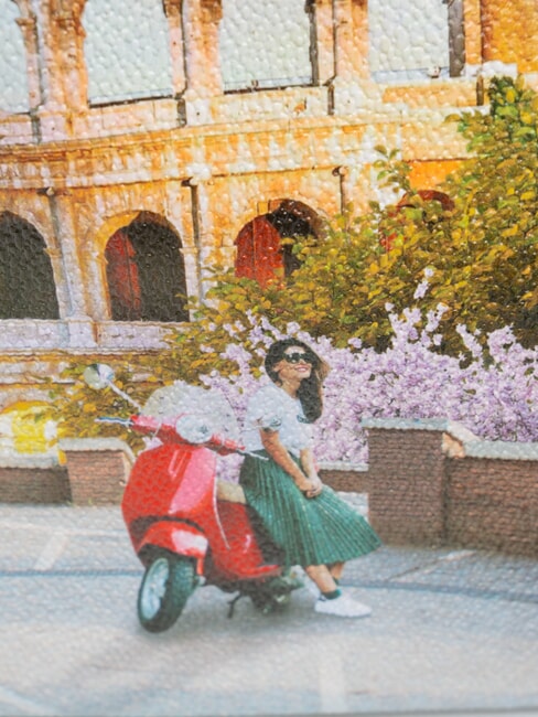 YESBAG Umh&auml;ngetasche mit Print Italienische Liebe - Damentaschen