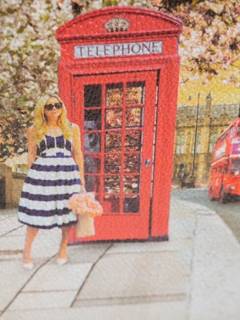 YESBAG Umh&auml;ngetasche mit Print Englische Rose - Damentaschen