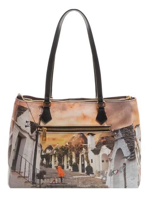 YESBAG Bedruckte Umh&auml;ngetasche Leben in Trulli - Damentaschen