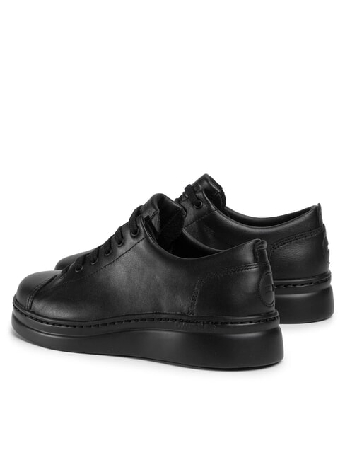 RUNNER UP Leder-Sneakers Schwarz - Damenschuhe