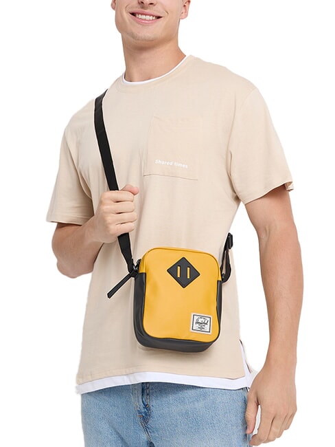 HERITAGE Kleine Geldb&ouml;rse Messing - Umh&auml;ngetaschen Herren