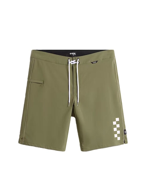 THE DAILY SOILD Lange Shorts Kost&uuml;m Olivinen - Herrenbadehosen