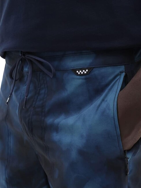 VOYAGE TIE DYE Lange Shorts Kost&uuml;m blaugr&uuml;n-schwarz - Herrenbadehosen