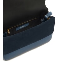 FURLA DOMUS  Umh&auml;ngetasche, Leder grau blau - Damentaschen - 5