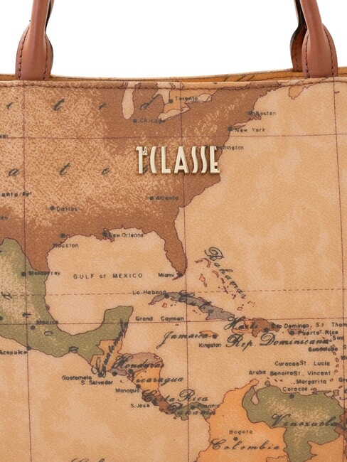 GEO CLASSIC Handtasche mit Schultergurt NAT&Uuml;RLICH - Damentaschen