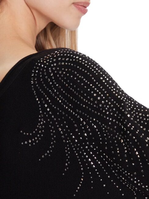 BAT SLEEVE LORETTA Pullover mit U-Boot-Ausschnitt und lockerer Passform jetbla - Damenpullover