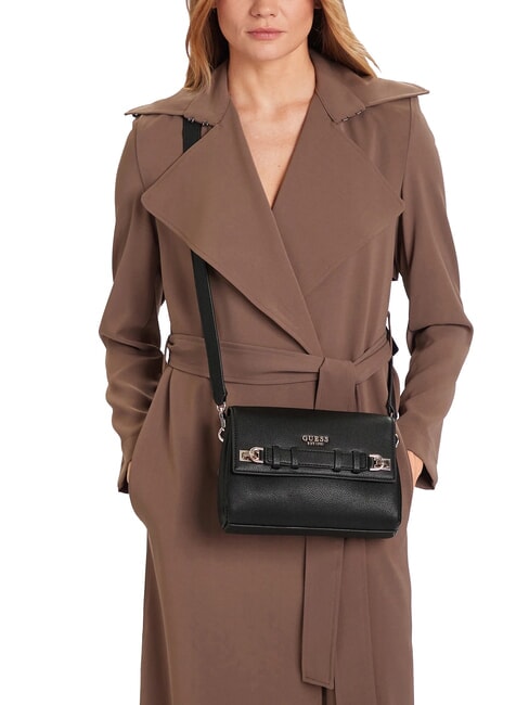 GREGORIA Umh&auml;ngetasche mit &Uuml;berschlag SCHWARZ - Damentaschen