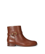 RALPH LAUREN BROOKE 2 Niedrige Lederstiefeletten mit Schnalle Lauren Tan1 - Damenschuhe - 2