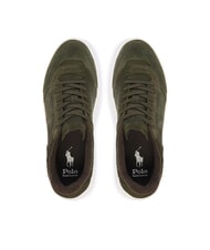 RALPH LAUREN RLITE COURT Sneakers aus Wildleder Sommeroliven - Herrenschuhe - 3