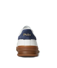 RALPH LAUREN HERITAGE AERA Leder-Sneakers cremewei&szlig;/marineblau - Herrenschuhe - 5