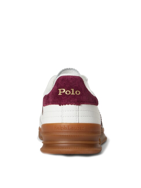 HERITAGE AERA Leder-Sneakers cremewei&szlig;/weinrot - Herrenschuhe