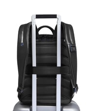 PIQUADRO BLUE SQUARE 14" Laptop-Rucksack aus Leder Schwarz - PC-Rucks&auml;cke - 4