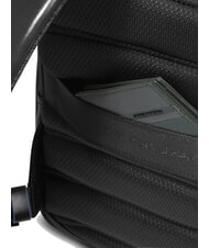 PIQUADRO BLUE SQUARE 14" Laptop-Rucksack aus Leder Schwarz - PC-Rucks&auml;cke - 8