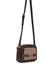 GAUD&Igrave; NEW DIAZ Kameratasche mit Jacquard-Logo br&auml;unen - Damentaschen - 2