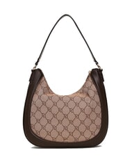GAUD&Igrave; NEW DIAZ Hobo-Tasche mit Jacquard-Logo br&auml;unen - Damentaschen - 3