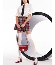 GAUD&Igrave; EVELYN LAK Mittelgro&szlig;e Umh&auml;ngetasche aus Lackleder ROT - Damentaschen - 4