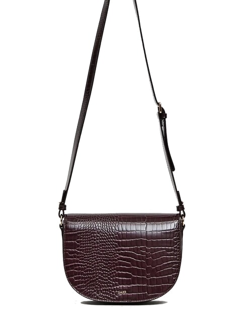 EVELYN COCCO Mittelgro&szlig;e bedruckte Umh&auml;ngetasche Wein - Damentaschen