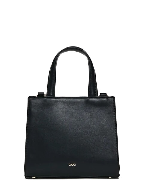 ADA VELUR S Kleine Tasche mit Samteins&auml;tzen SCHWARZ - Damentaschen