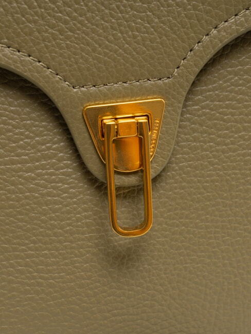 MARVIN Lederhandtasche mit Schultergurt Lorbeergr&uuml;n - Damentaschen