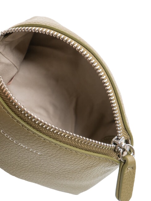 AGATEA Kosmetiktasche aus Leder Lorbeergr&uuml;n - Etuitaschen &amp; Necessaire