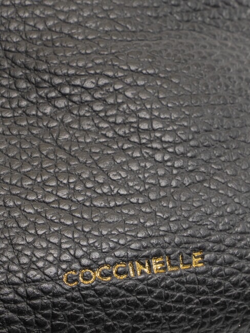 LILY Mini-Schulterg&uuml;rteltasche aus Leder Schwarz - Damentaschen