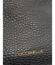 COCCINELLE LILY Mini-Schulterg&uuml;rteltasche aus Leder Schwarz - Damentaschen - 4