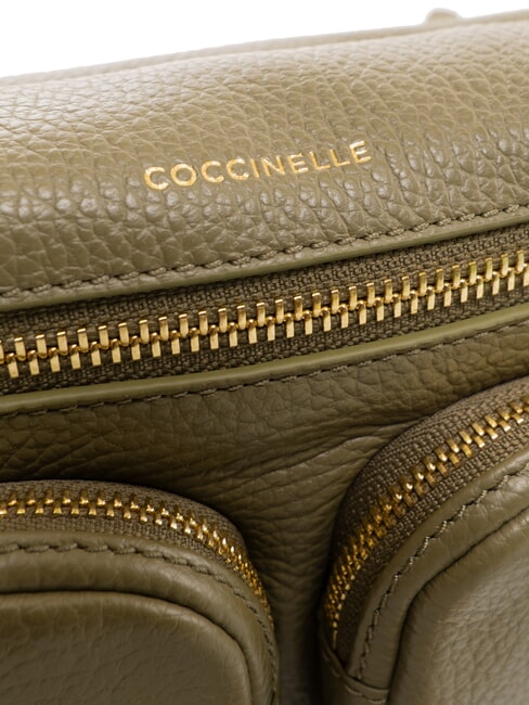 HYLE Kleine Ledertasche mit doppeltem Verwendungszweck Lorbeergr&uuml;n - Damentaschen