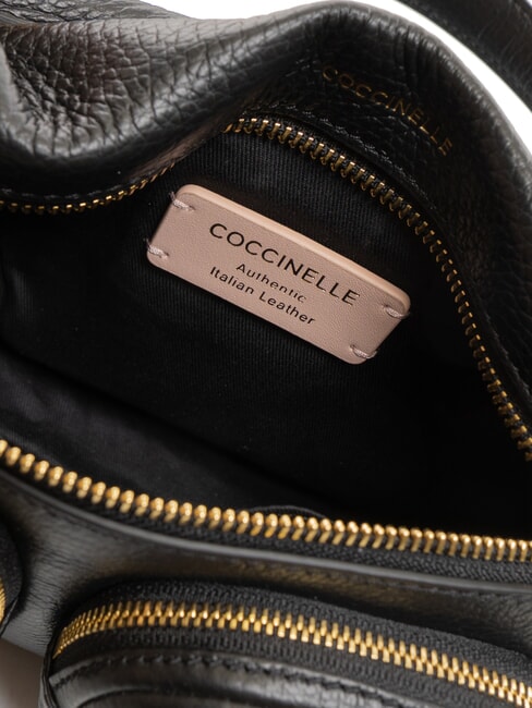 HYLE Kleine Ledertasche mit doppeltem Verwendungszweck Schwarz - Damentaschen