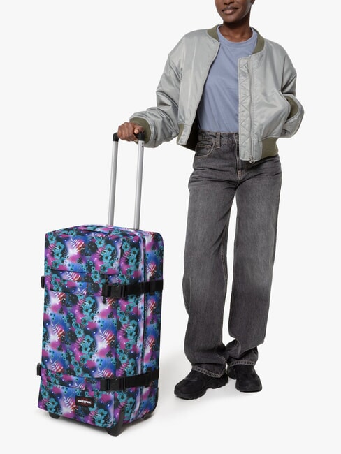 TRANSIT'R M Trolley mittlerer Gr&ouml;&szlig;e Traumblume dunkel - Halbharte Trolleys