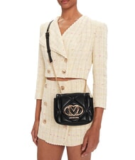 LOVE MOSCHINO EMBOSSED Mini-Umh&auml;ngetasche Schwarz - Damentaschen - 5