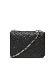 LOVE MOSCHINO QUILTED Umh&auml;ngetasche mit Doppelfunktion Schwarz Schwarz - Damentaschen - 3
