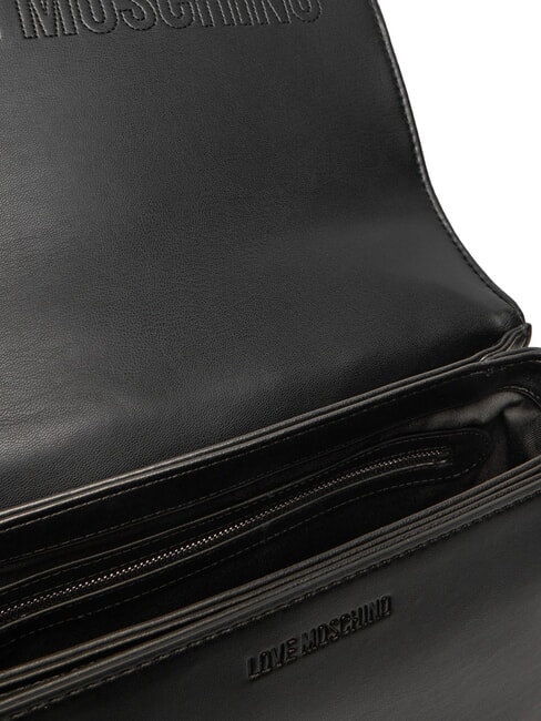 QUILTED Umh&auml;ngetasche mit Doppelfunktion Schwarz Schwarz - Damentaschen