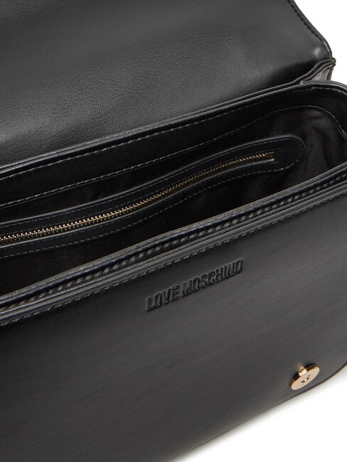 QUILTED Umh&auml;ngetasche mit Doppelfunktion Schwarz - Damentaschen