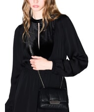 ARMANI EXCHANGE A|X Mini-Umh&auml;ngetasche mit &Uuml;berschlag Schwarz - Damentaschen - 5