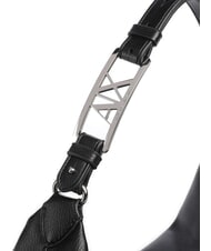 ARMANI EXCHANGE LIZ PEBBLE Gro&szlig;e Hobo-Umh&auml;ngetasche Schwarz - Damentaschen - 3