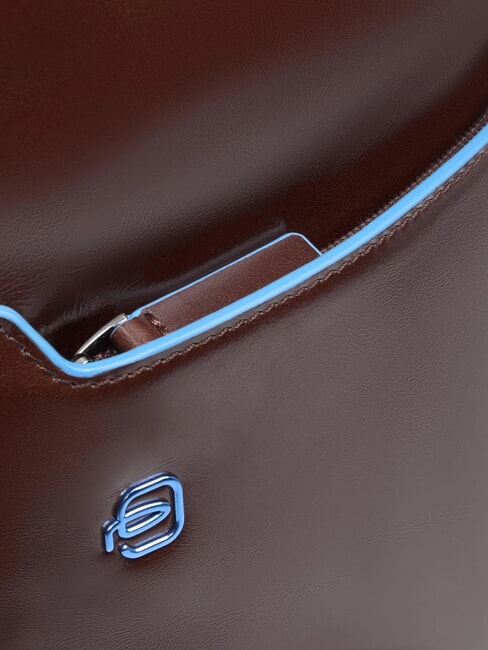 BLUE SQUARE 14" Laptop-Rucksack aus Leder MAHAGONI - PC-Rucks&auml;cke
