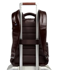 PIQUADRO BLUE SQUARE Fast-Check 14" Laptop-Rucksack MAHAGONI - PC-Rucks&auml;cke - 3