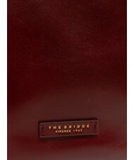 THE BRIDGE MADDALENA Umh&auml;ngetasche aus Leder Chianti / Bordeaux / Gold - Damentaschen - 3