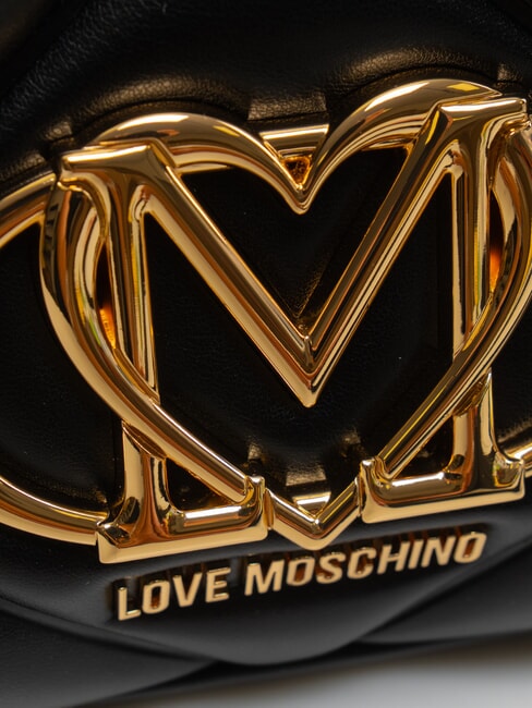 EMBOSSED Umh&auml;ngetasche, mit Schultergurt Schwarz - Damentaschen