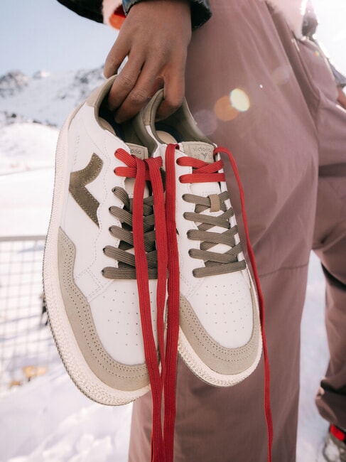 SMASH Retro-Sneaker mit Kachelmuster Gr&uuml;n - Herrenschuhe