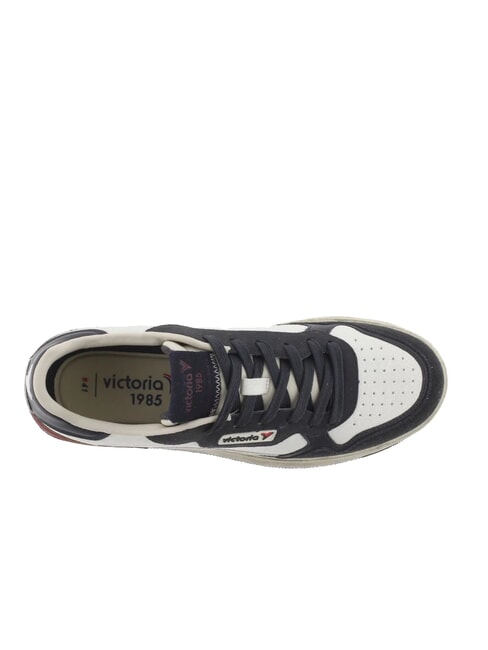 C80 Ledersneaker mit Vintage-Logo Marine - Herrenschuhe