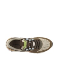 VICTORIA LUNA Patchwork-Sneaker mit gezackter Sohle Schokolade - Damenschuhe - 5