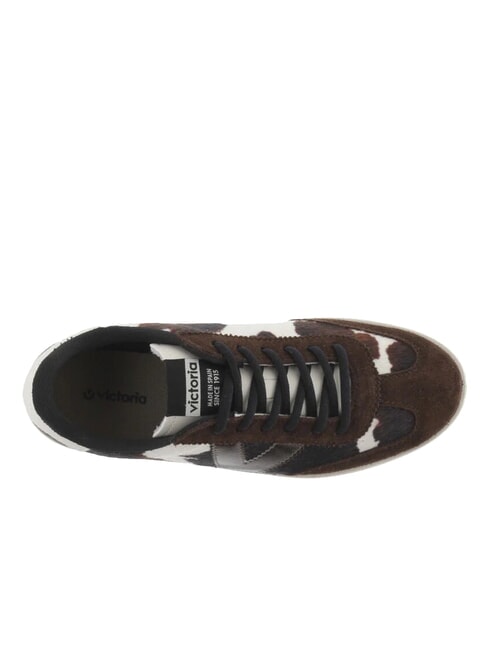 BERLIN Radsport-Sneaker mit Animal-Print Wei&szlig; - Damenschuhe