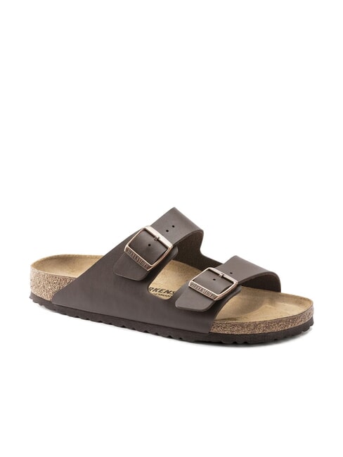 ARIZONA BIRKO FLOR Slipper-Sandale mit zwei Schnallen dunkelbraun - Schuhe Unisex