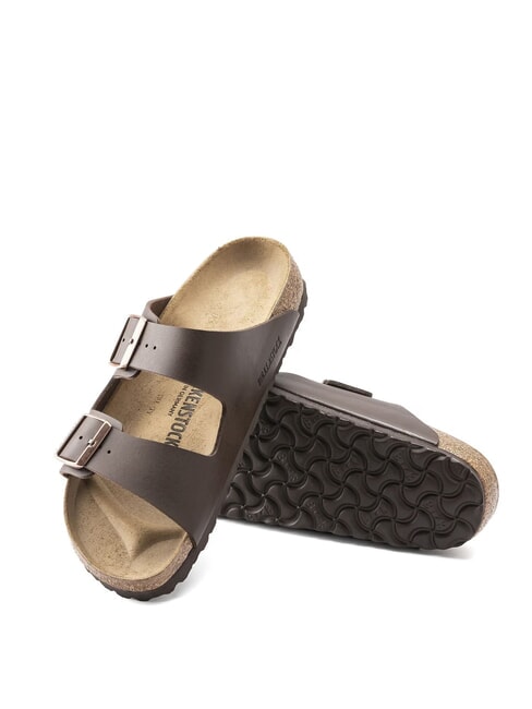 ARIZONA BIRKO FLOR Slipper-Sandale mit zwei Schnallen dunkelbraun - Schuhe Unisex
