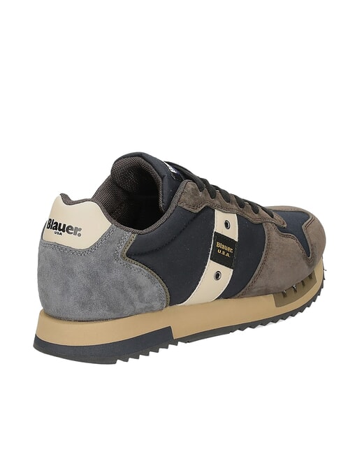 QUEENS  Herren-Sneaker marine/braun - Herrenschuhe