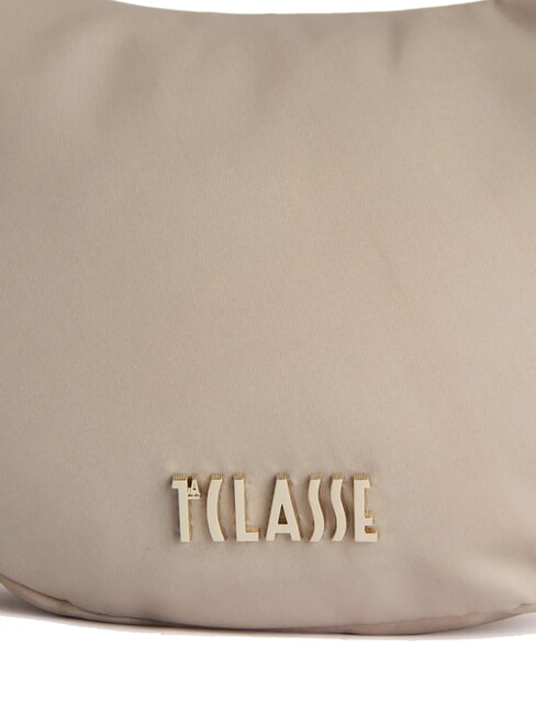 PUFFY NYLON Mini-Halbmond-Umh&auml;ngetasche greige - Damentaschen